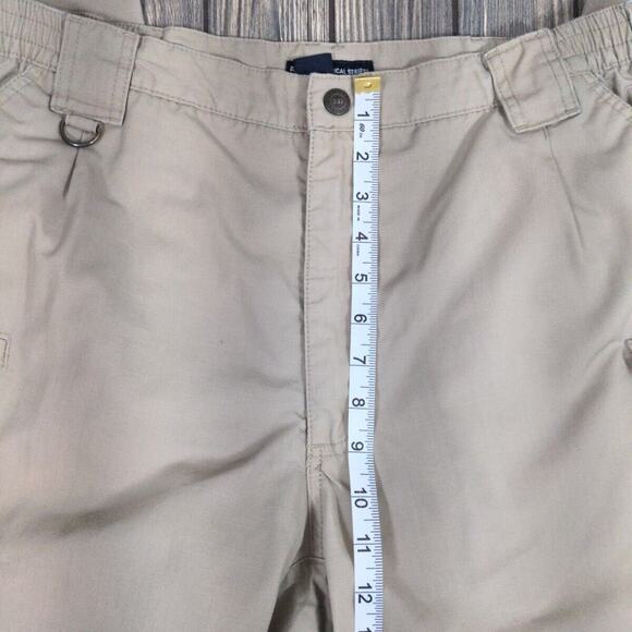 5.11 Men Tactical Traverse Pants Tan Khaki Performance Cargo Tech Stretch 38x34 - Picture 9 of 13